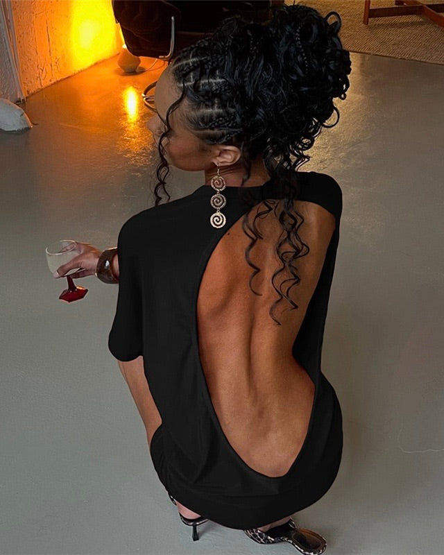 Gilda Backless Mini Dress