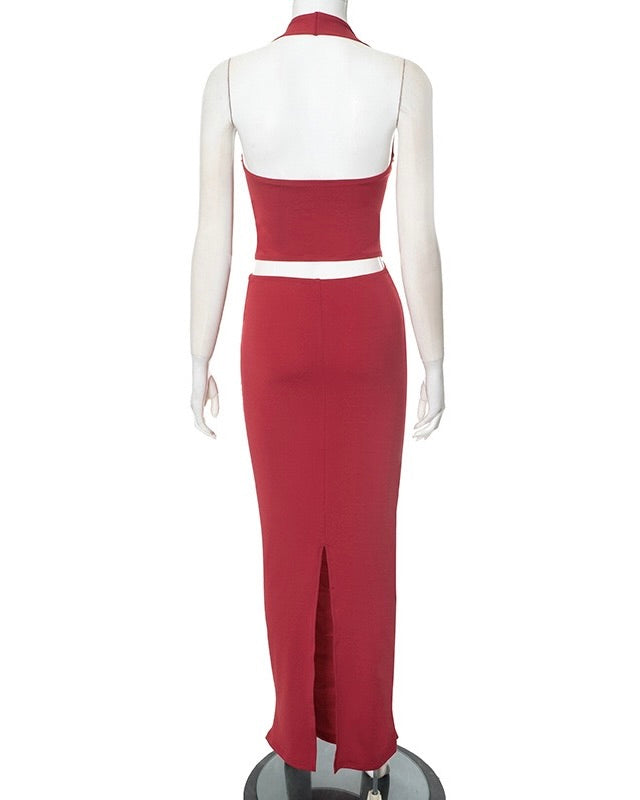 Valentina Heart Cutout Midi Dress