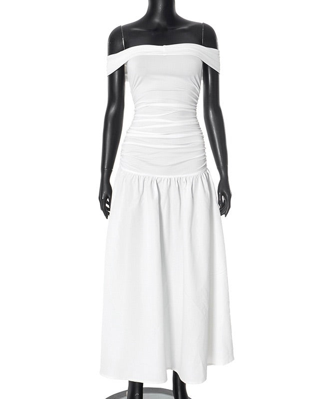 Celeste Off-Shoulder Midi Dress
