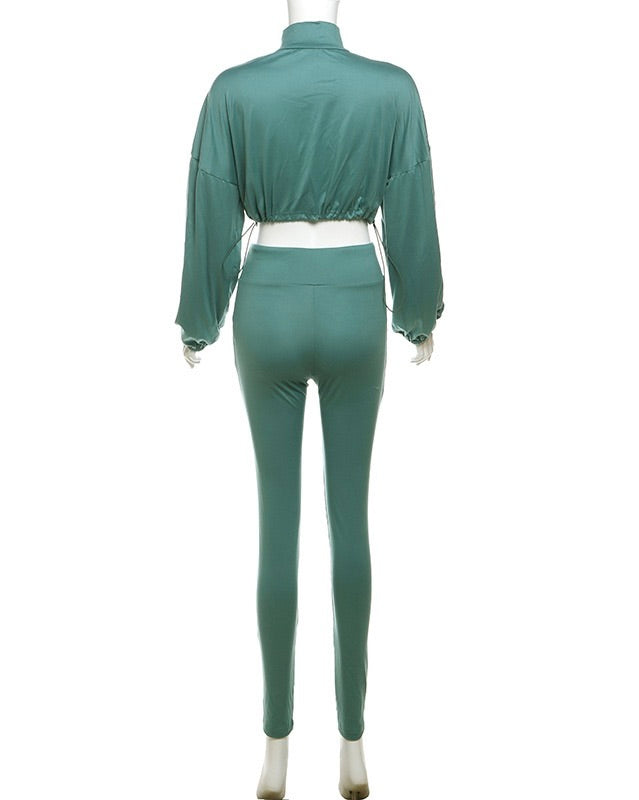 Zaria Cropped Lounge Set