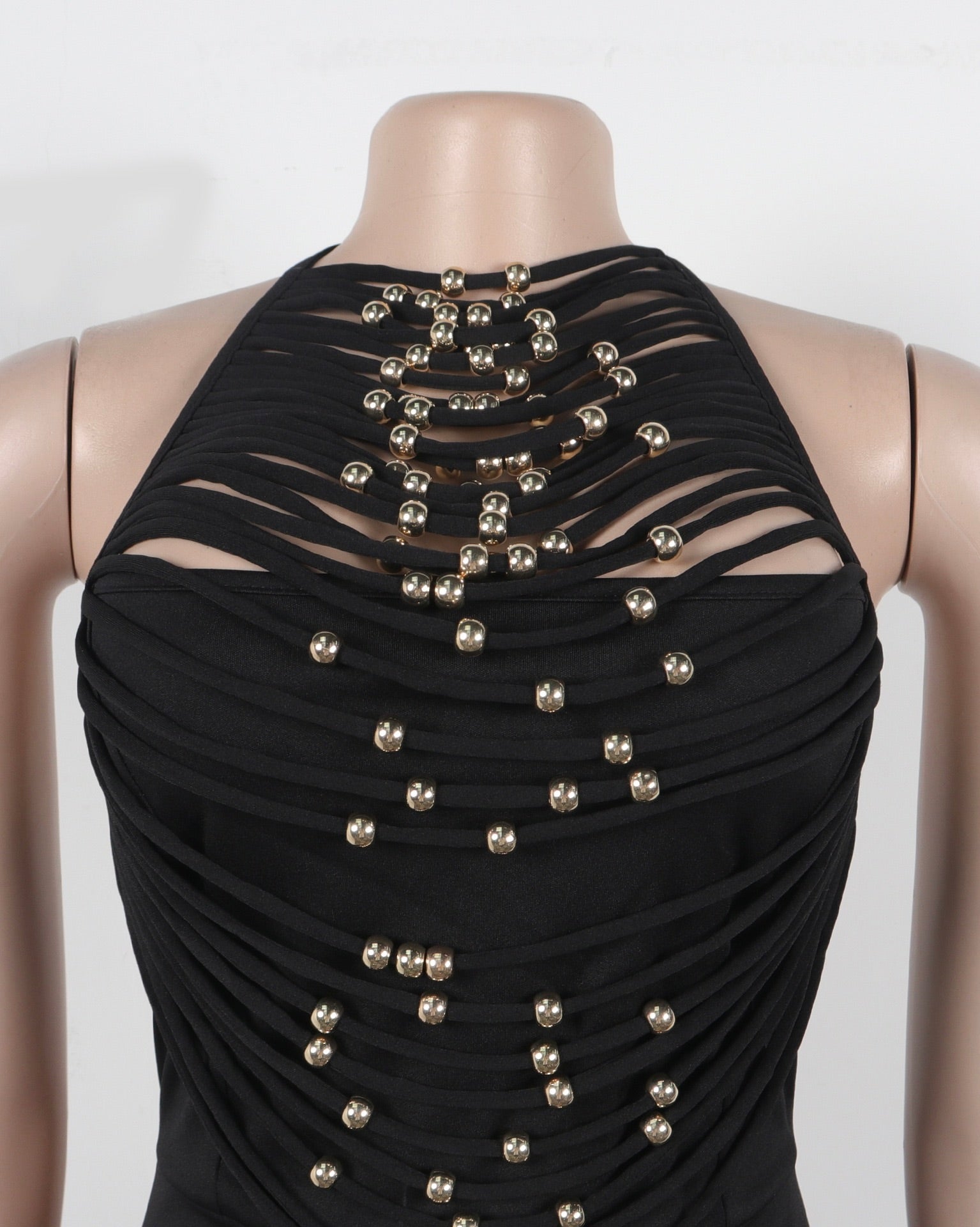 Sahara Beaded Halter Jumpsuit