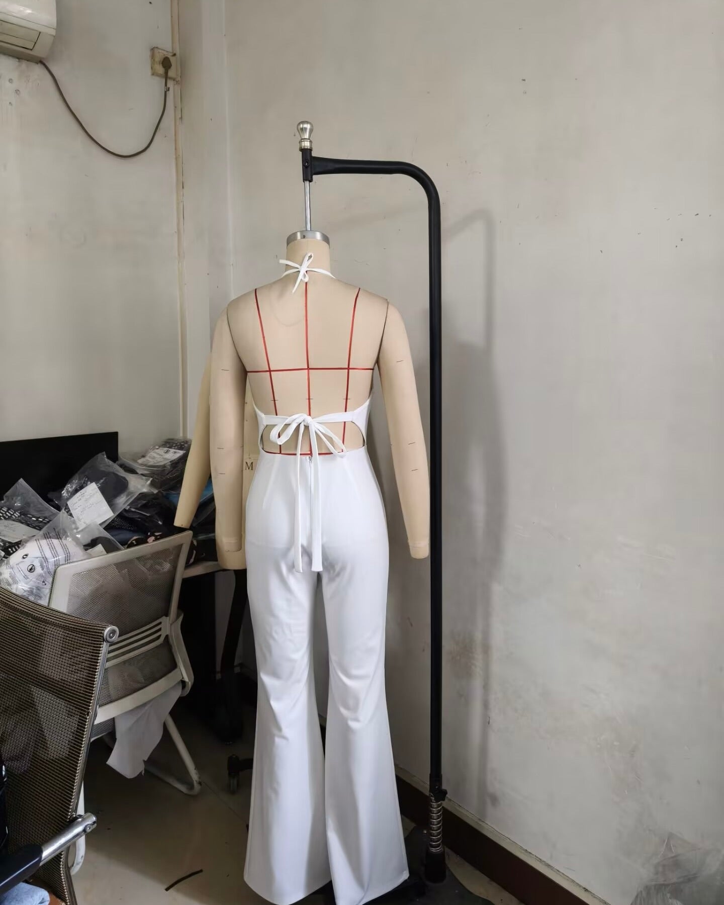 Sahara Beaded Halter Jumpsuit