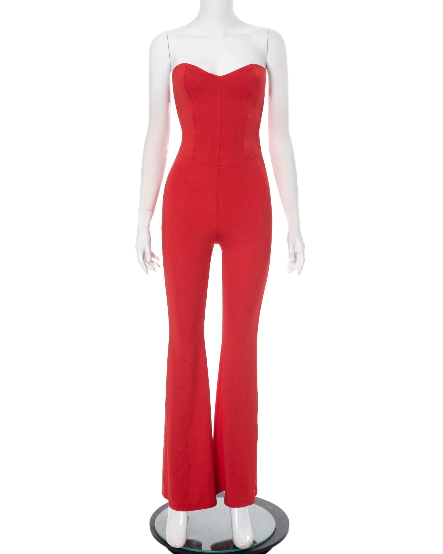Roxy Lace-Back Flare Jumpsuit
