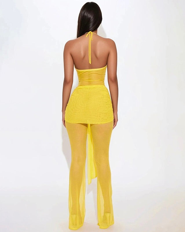 Solstice Sheer Drape Jumpsuit