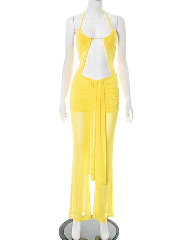 Solstice Sheer Drape Jumpsuit