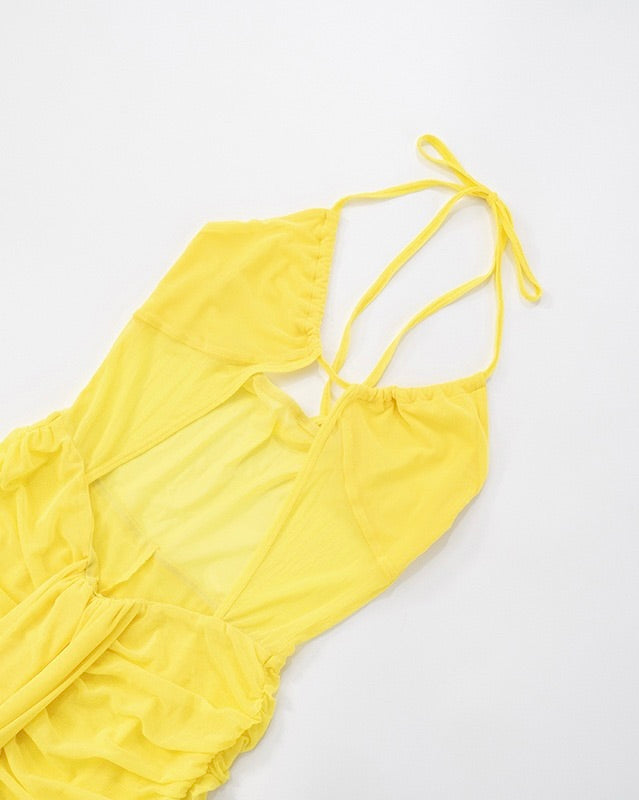 Solstice Sheer Drape Jumpsuit