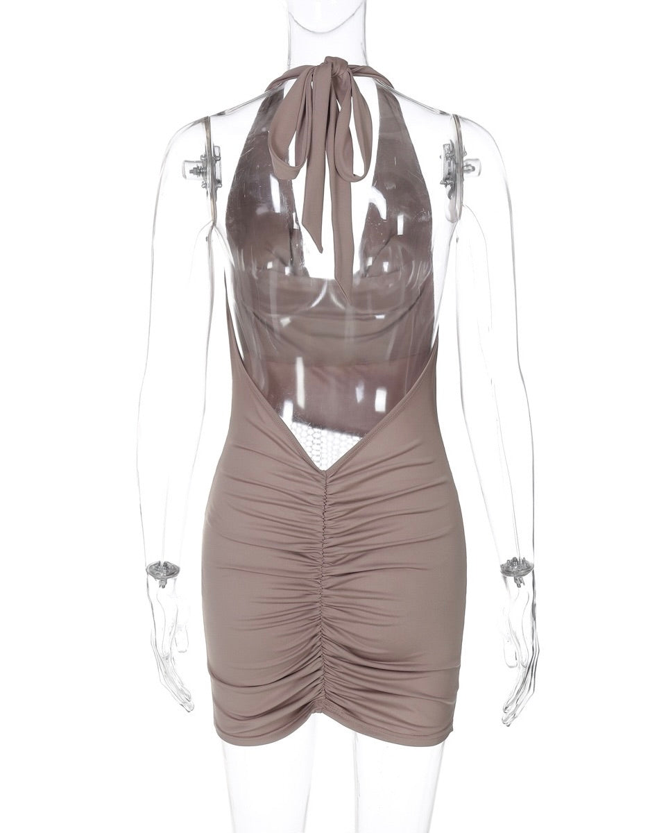 Valencia Chain Mesh Waist Mini Dress