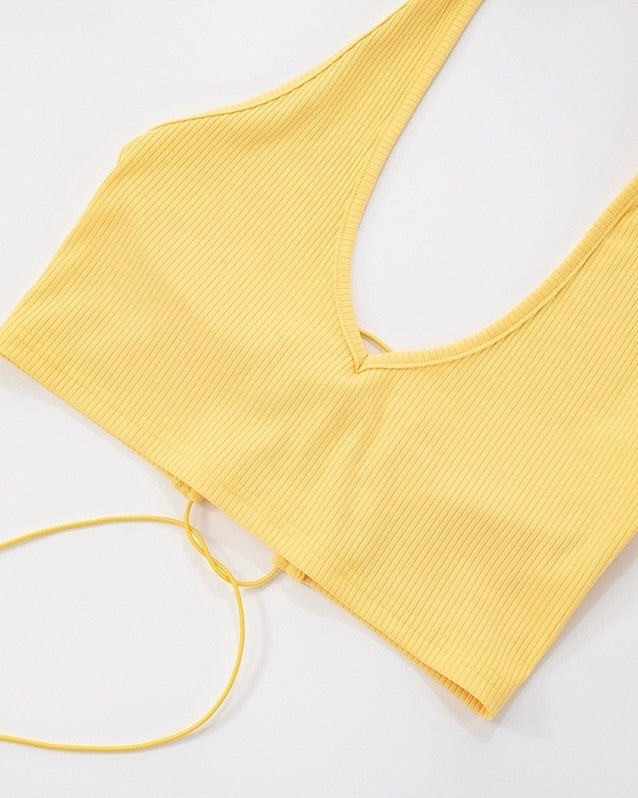 Enoni Ribbed Short Set