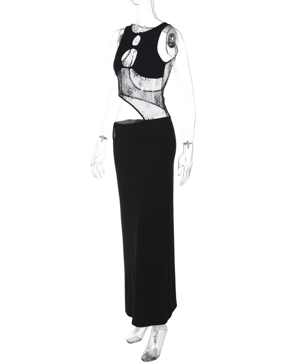 Noemi Lace Cutout Maxi Dress