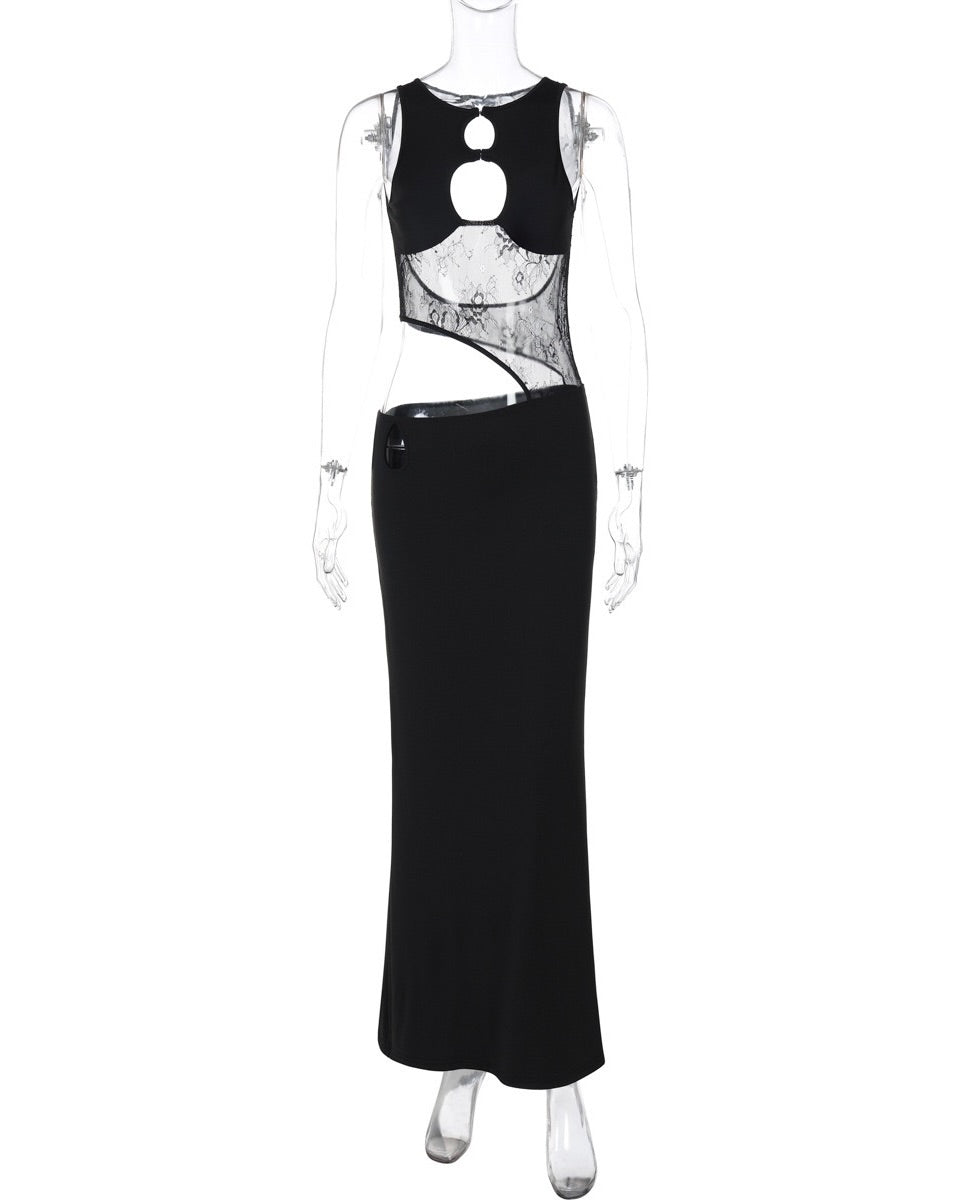 Noemi Lace Cutout Maxi Dress