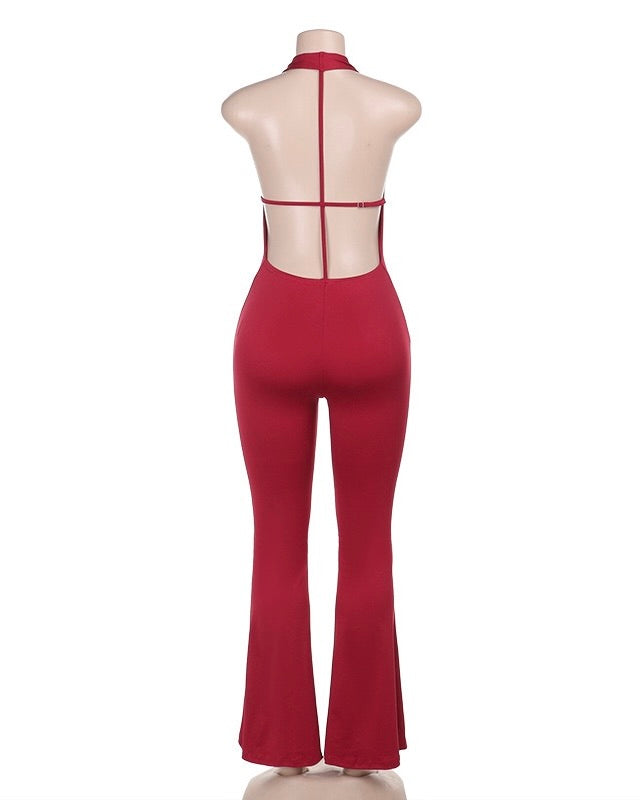 The Sienna Cutout Halter Jumpsuit
