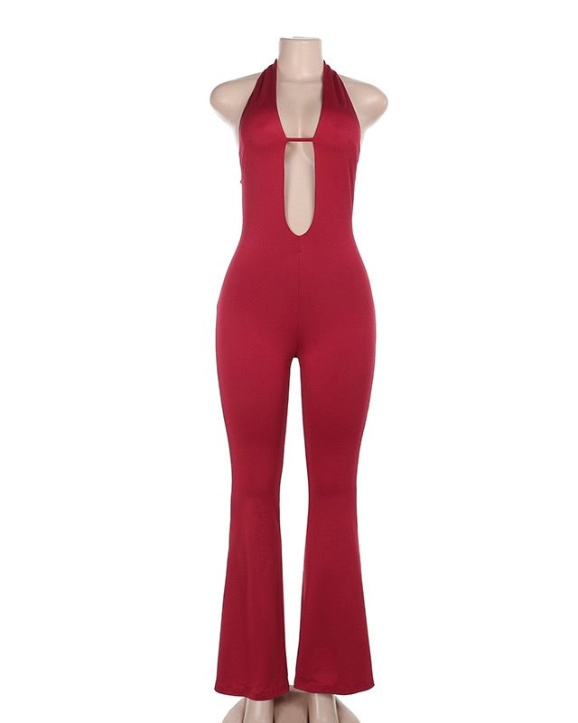 The Sienna Cutout Halter Jumpsuit