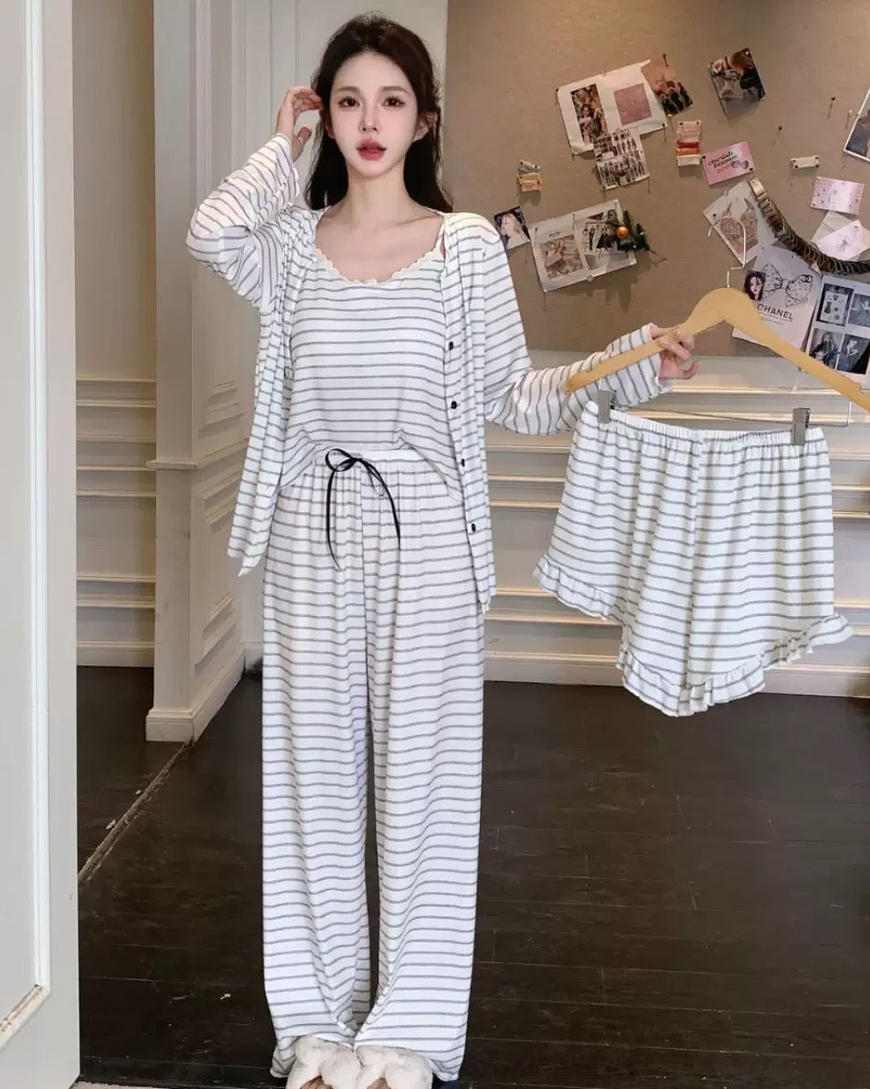 Eileen Striped Lounge Set (4 Pieces)