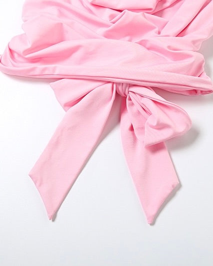 Bella Drape Halter Mini Set