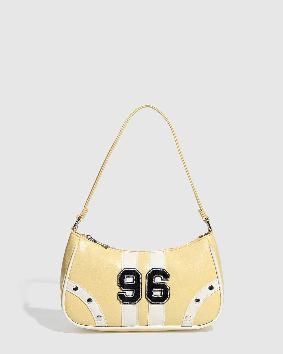 Varsity Patch Shoulder Bag – Retro 96 Mini Bag Yellow
