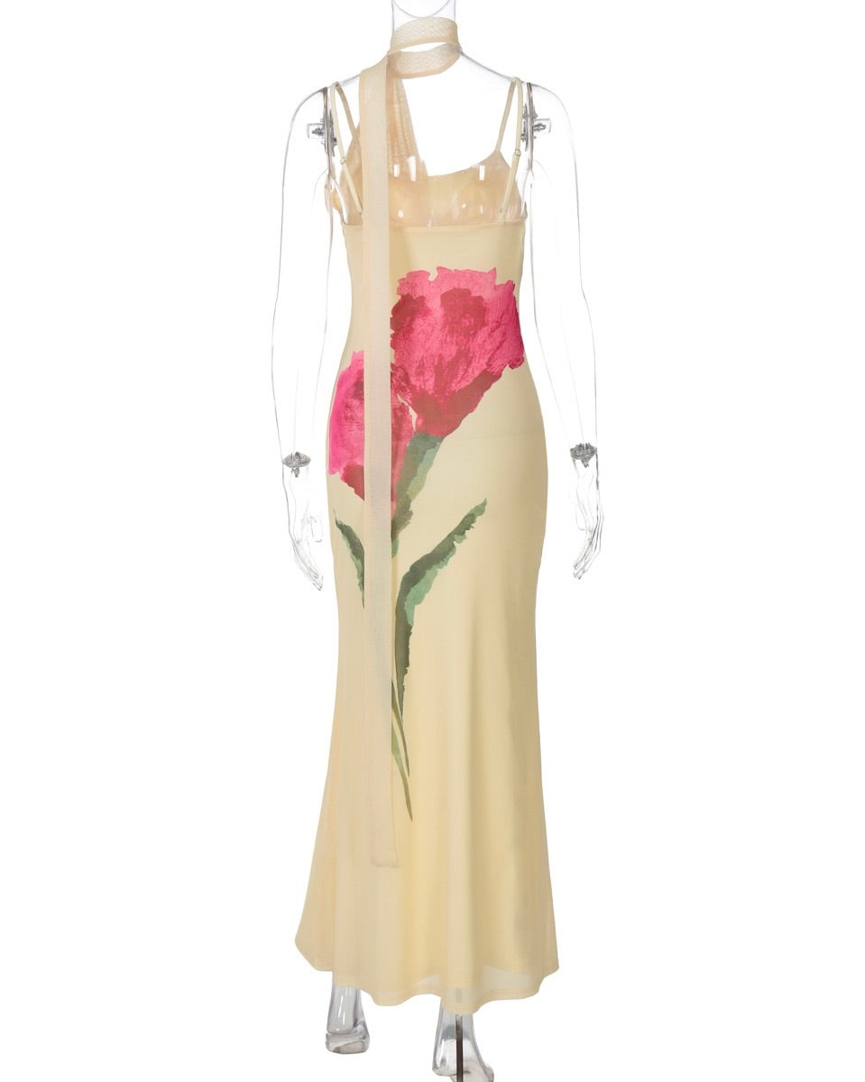 Marisol Scarf Strap Floral Dress