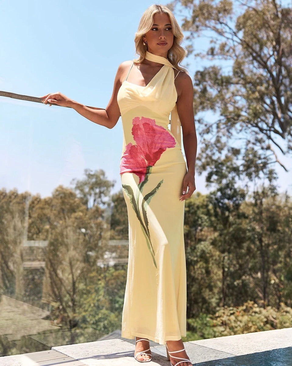 Marisol Scarf Strap Floral Dress