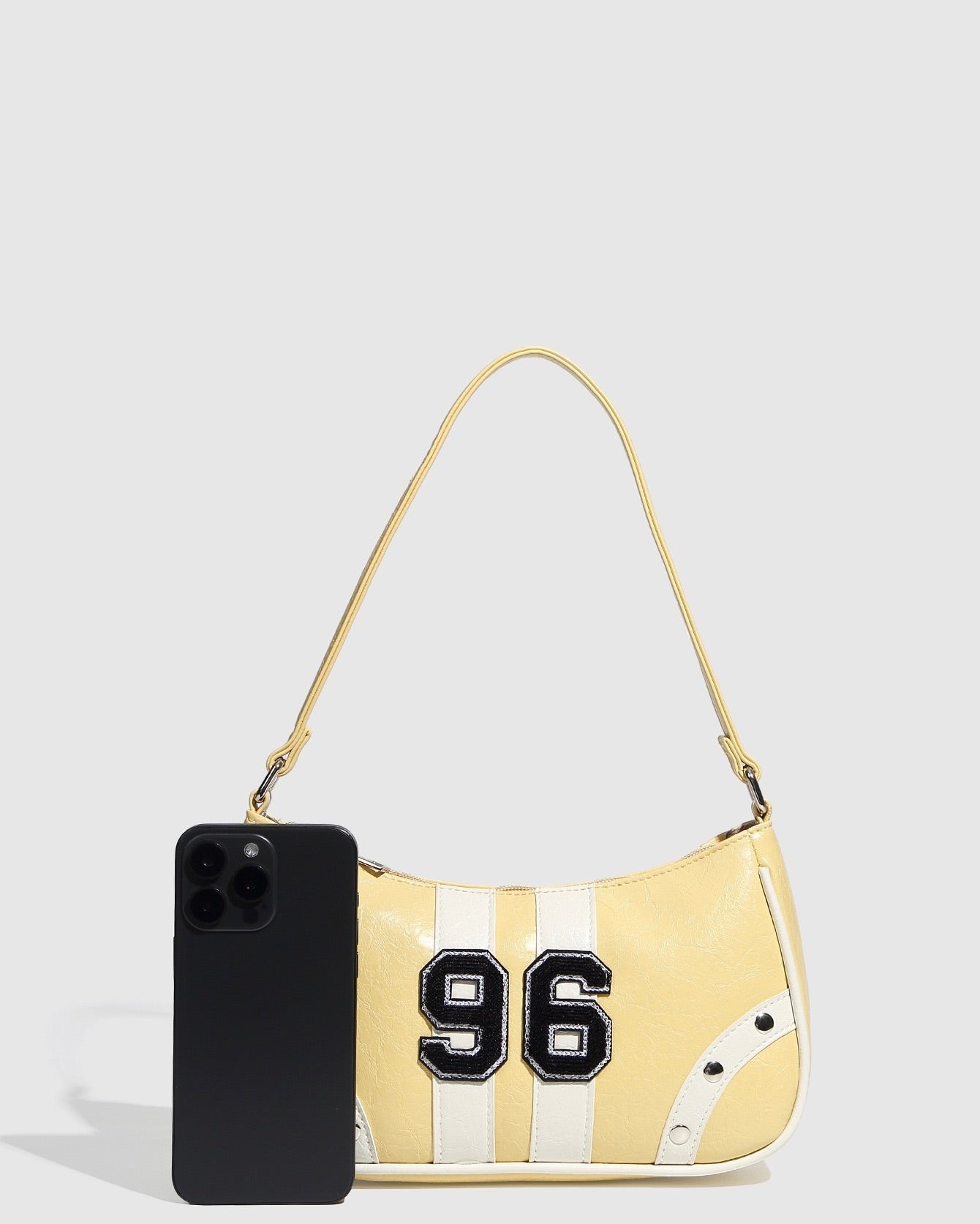 Varsity Patch Shoulder Bag – Retro 96 Mini Bag Yellow