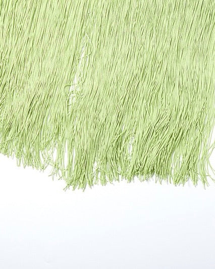 Zaria Fringe Cutout Maxi Dress