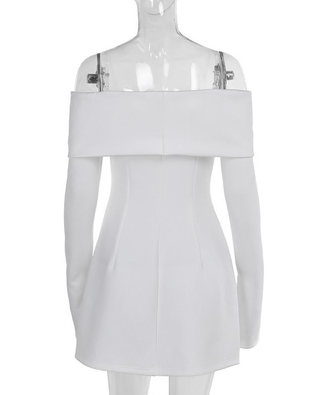 Elira Button Mini Dress