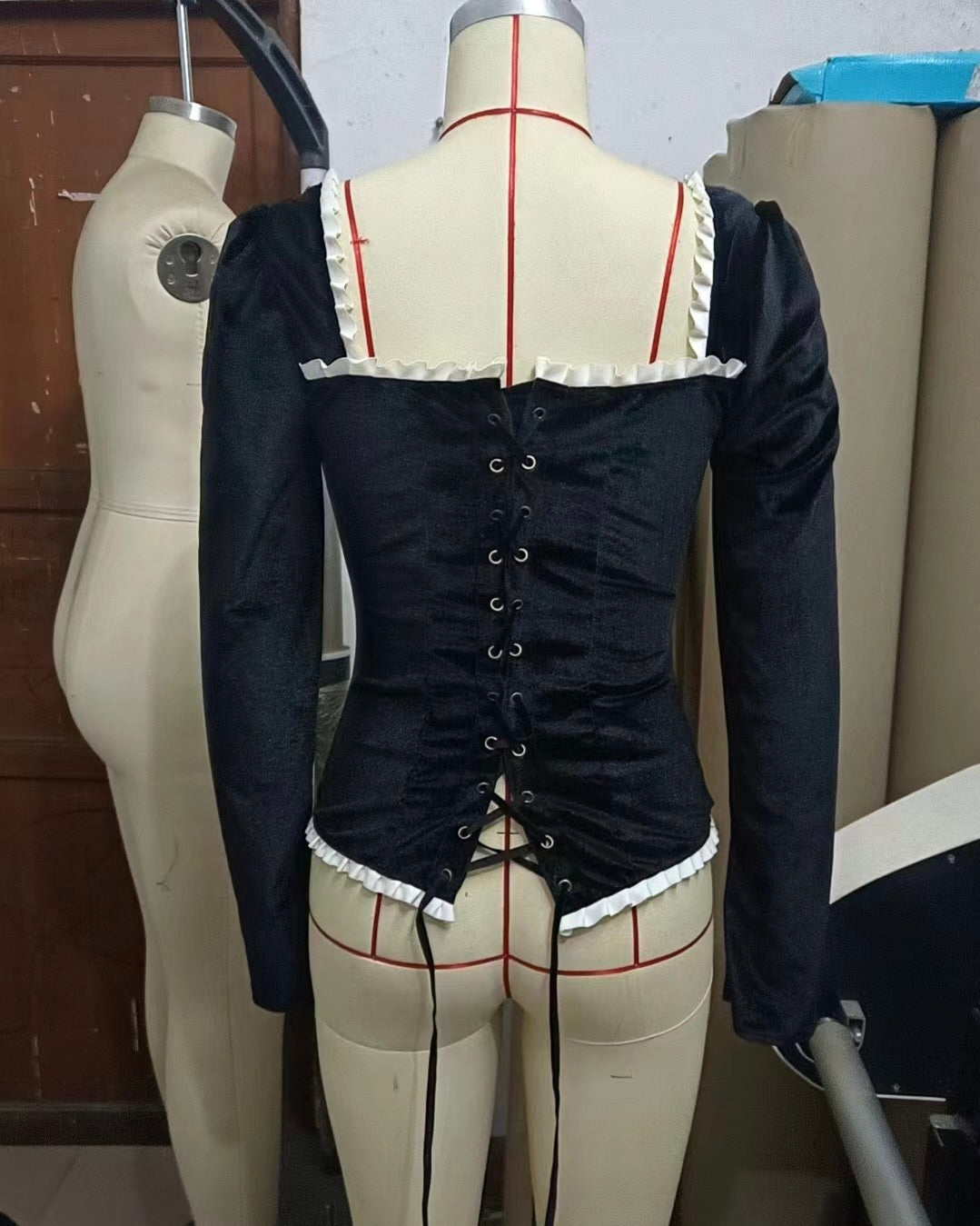 Camila Velvet Corset Top