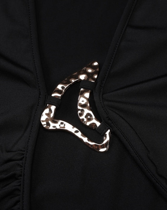 Venom Cutout Chain Maxi Dress