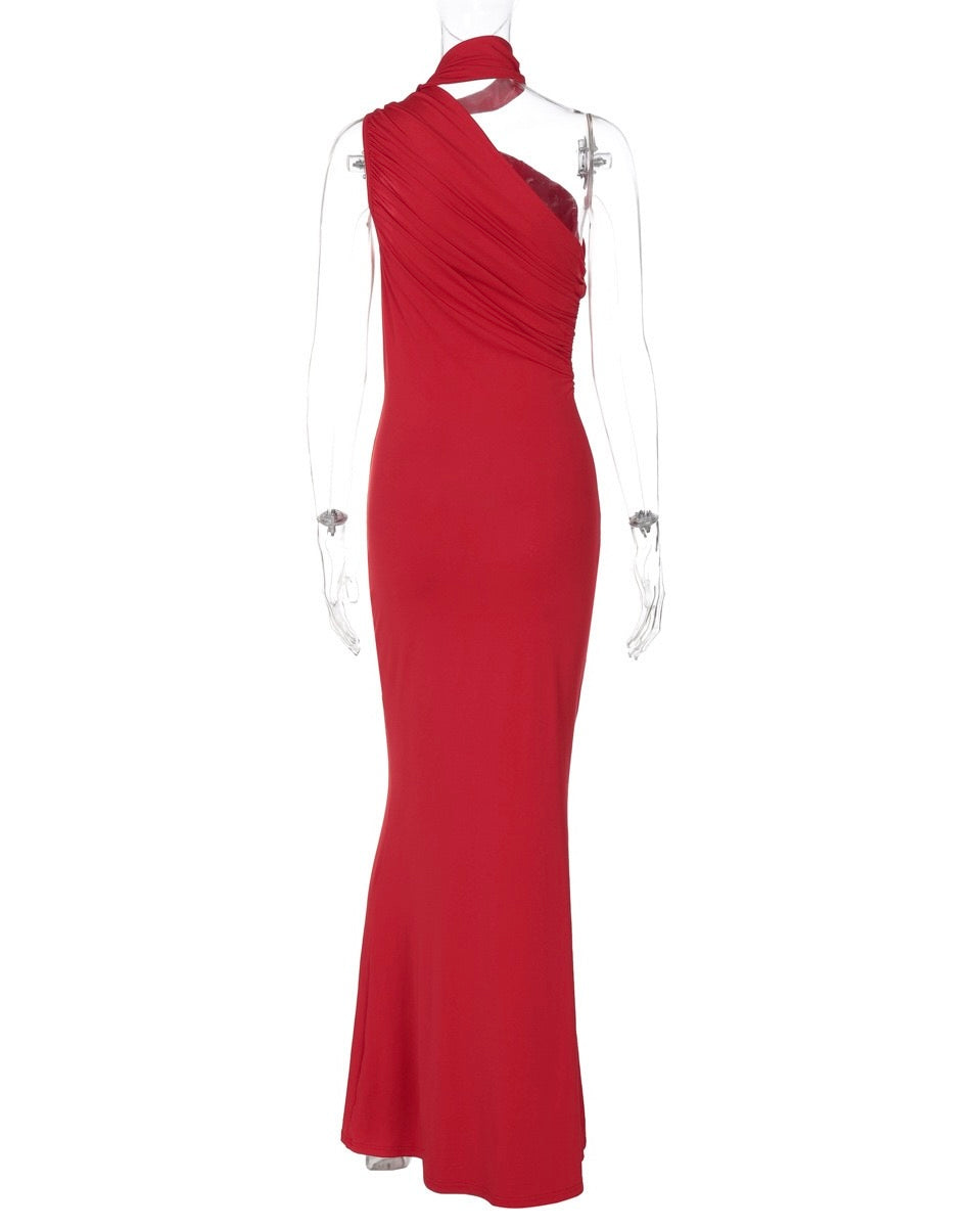 Riviera One-Shoulder Maxi Dress