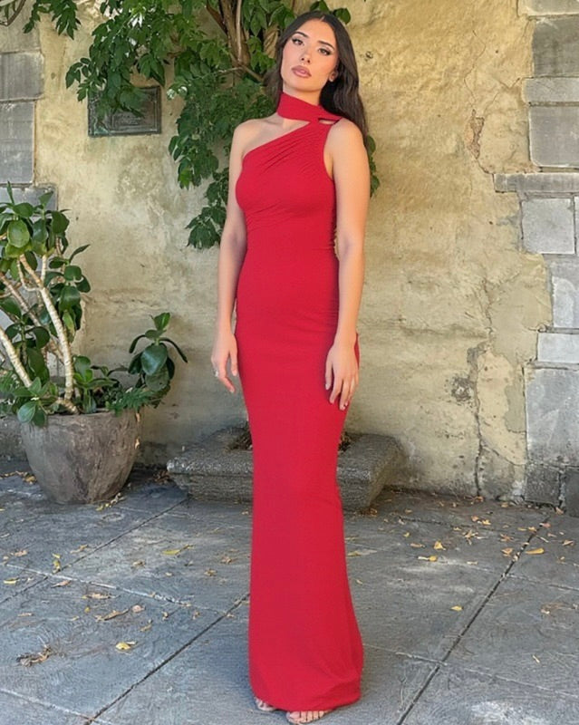 Riviera One-Shoulder Maxi Dress