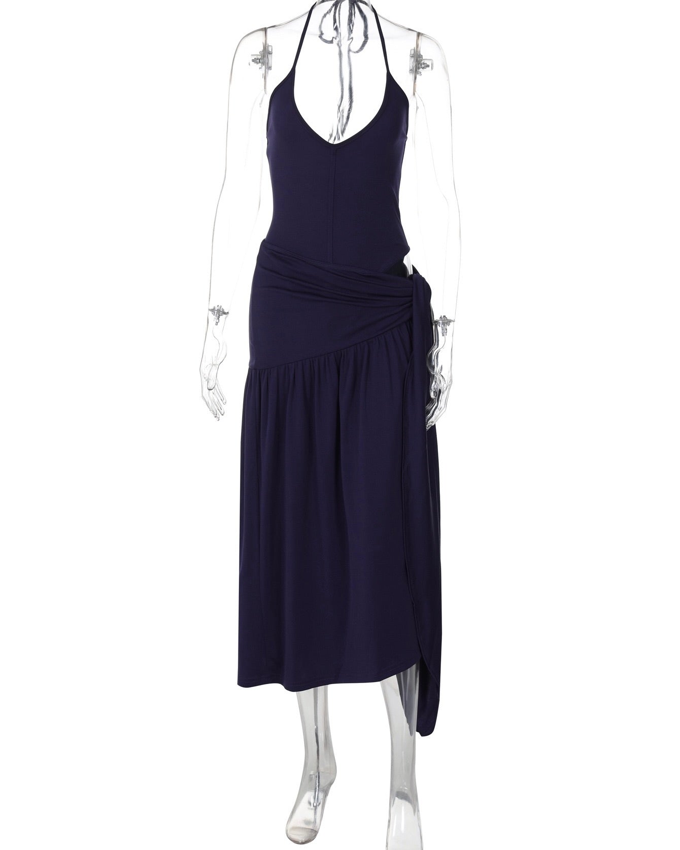 Selina Navy Skirt Set