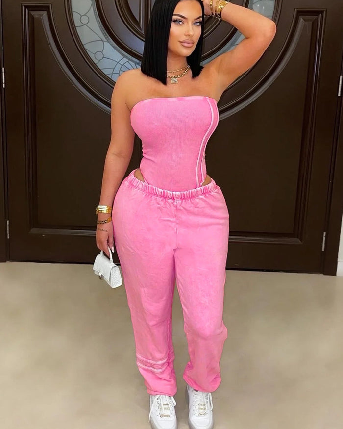Mila Jogger Pant Set Pink
