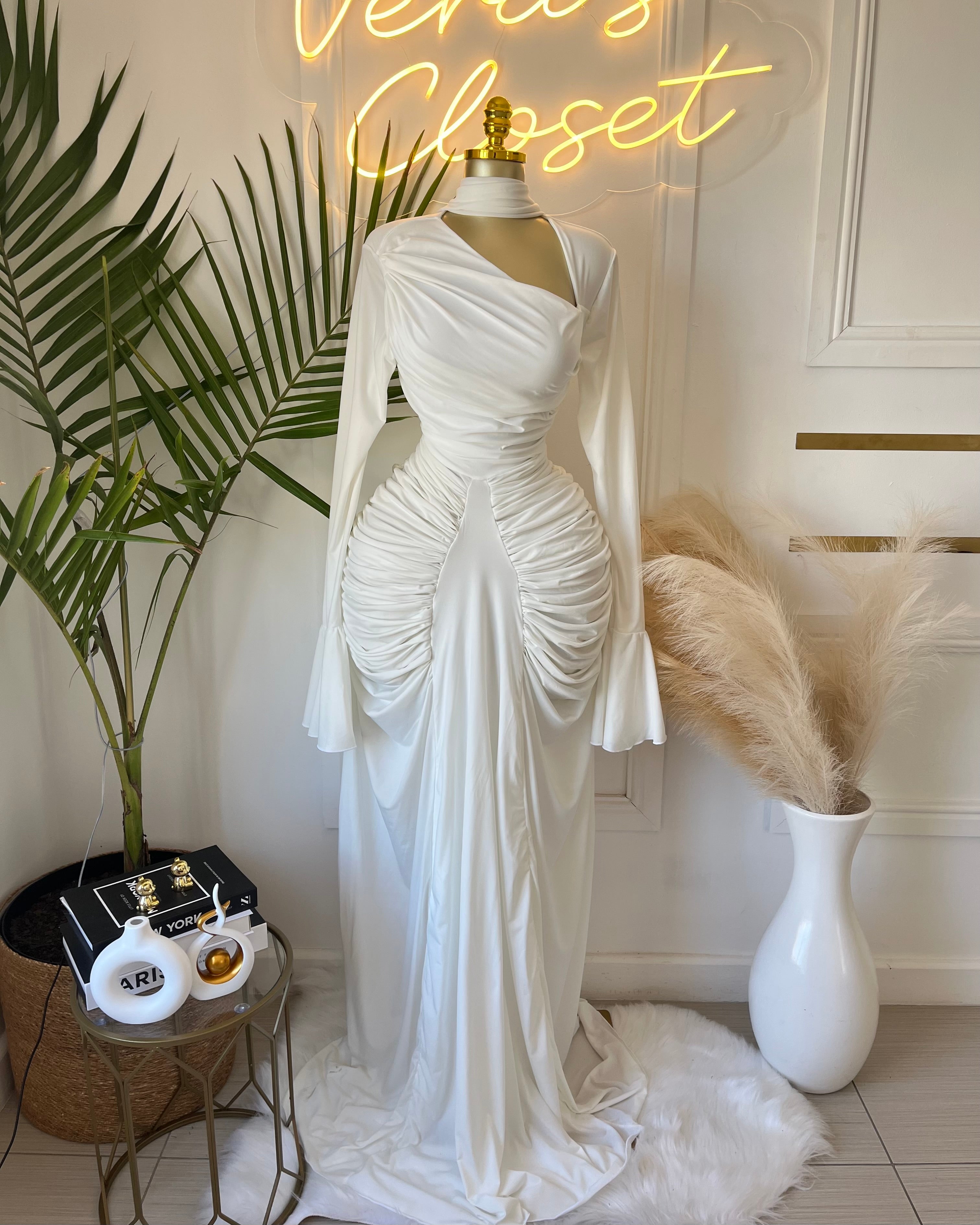 Olivette Draped Maxi Dress