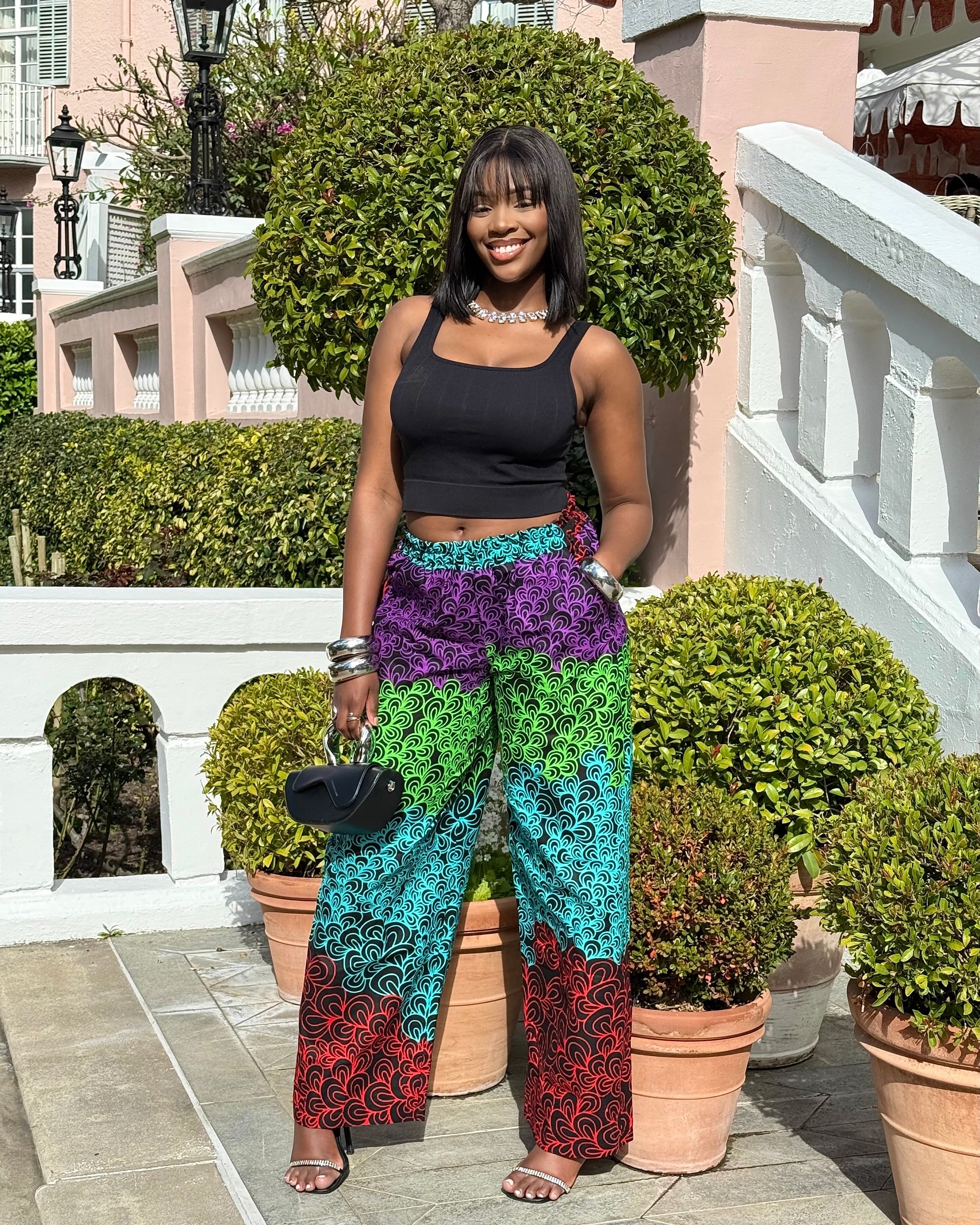 Vibrant Ankara Palazzo Pants