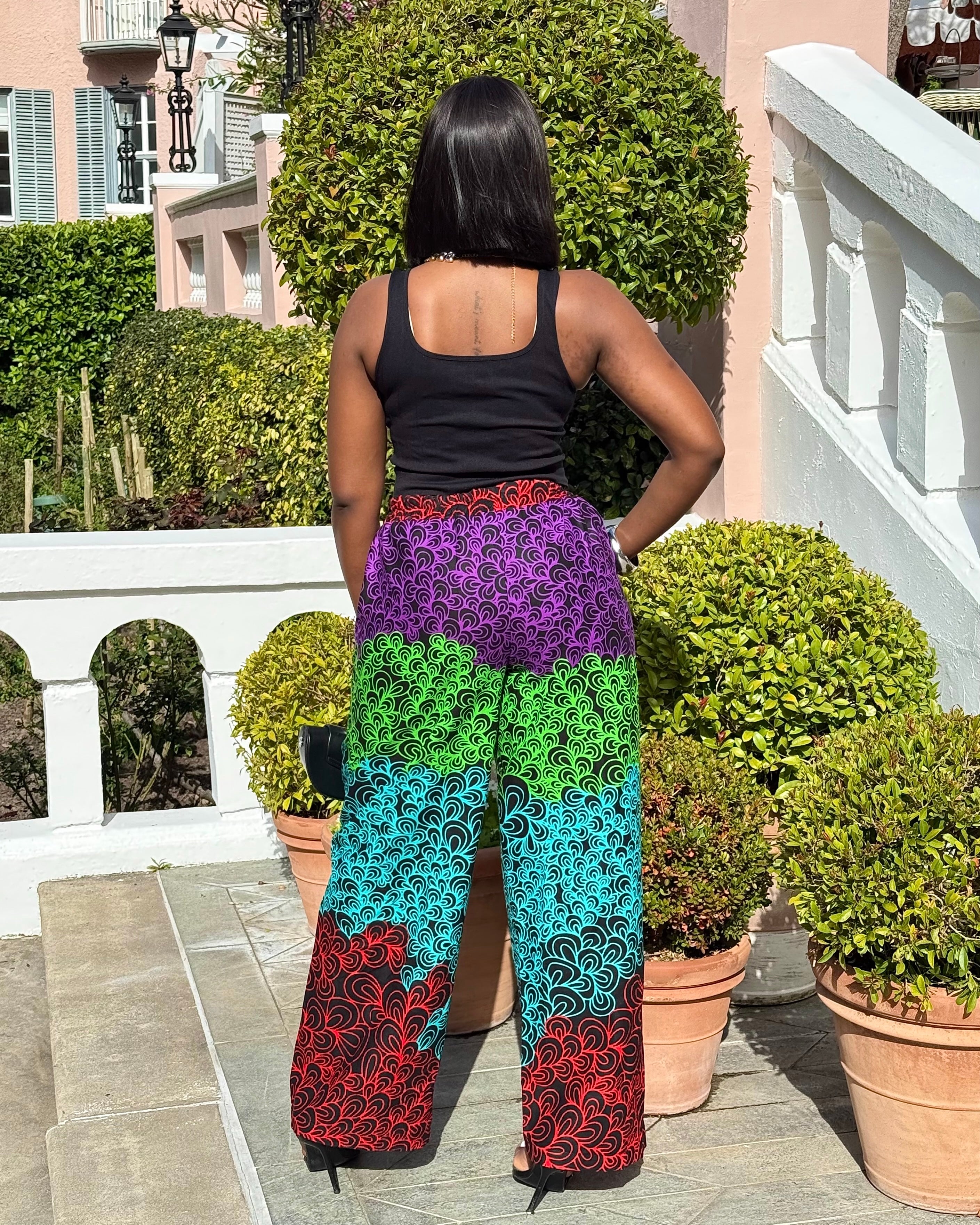 Vibrant Ankara Palazzo Pants