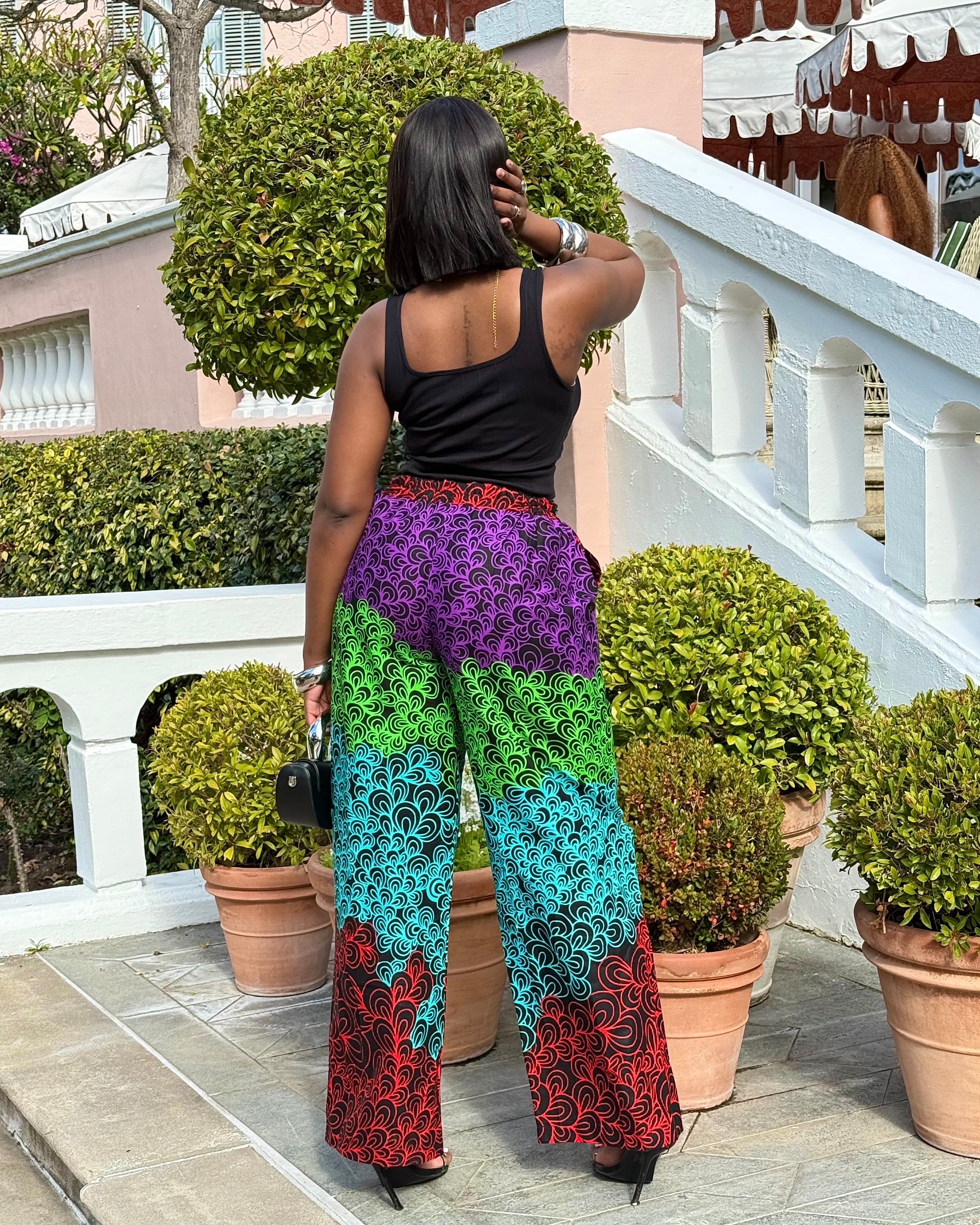 Vibrant Ankara Palazzo Pants
