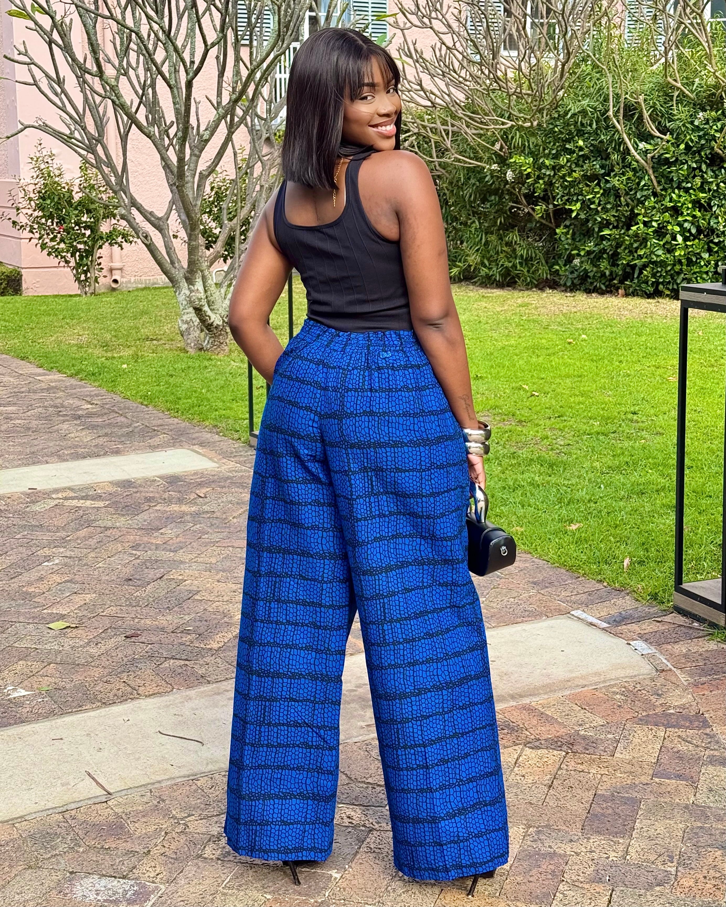 Royal Blue Bubu Pants