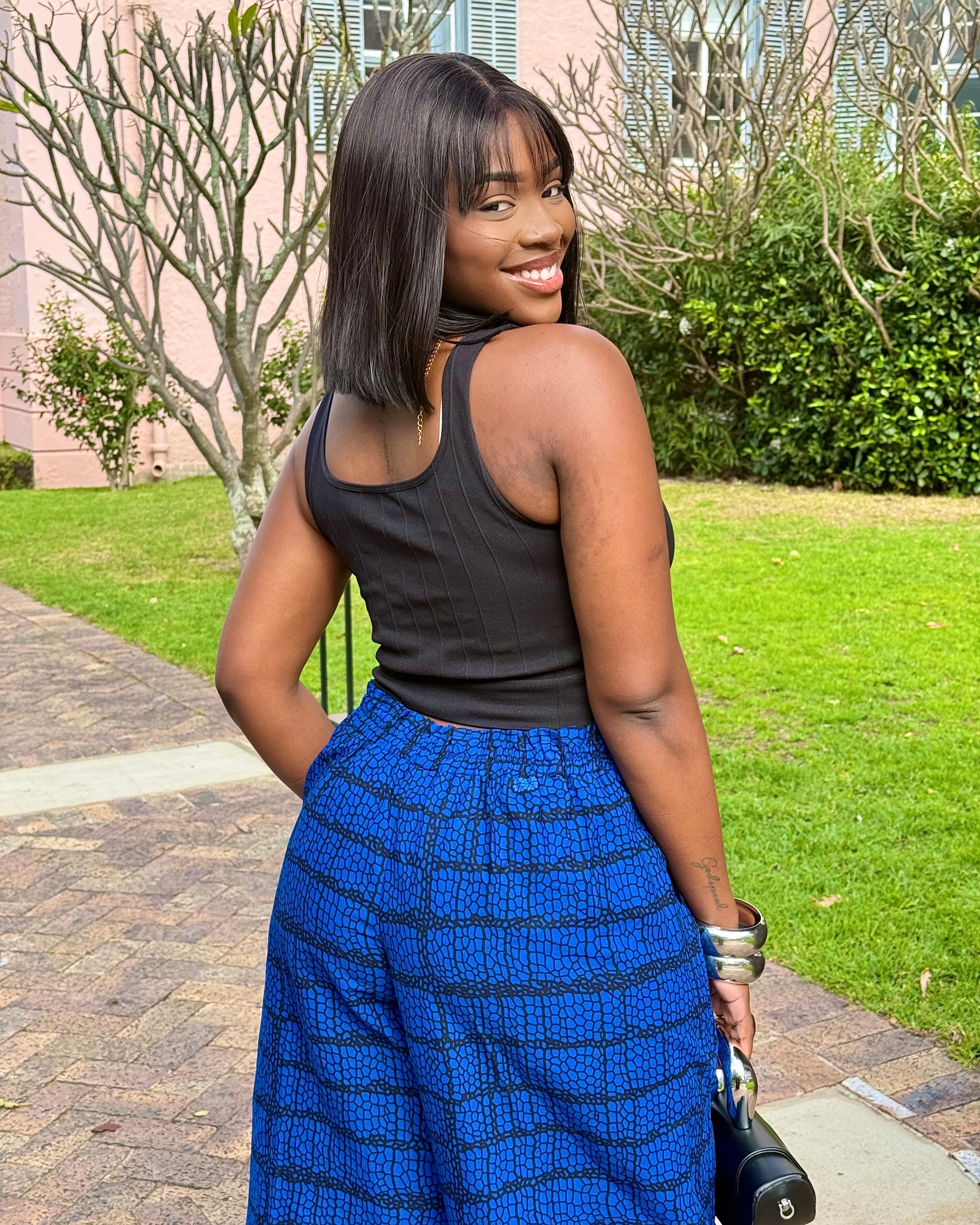 Royal Blue Bubu Pants