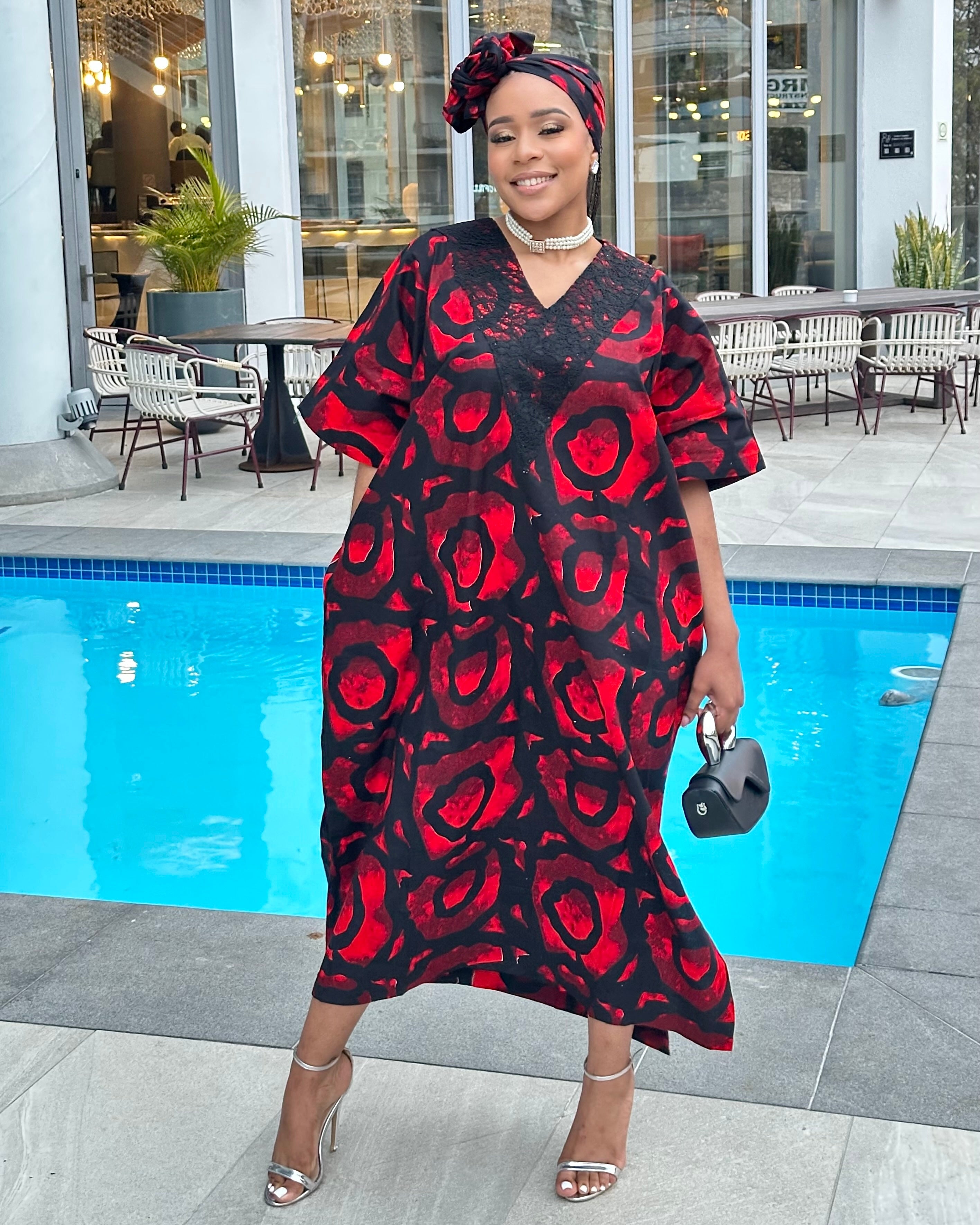 Red Elegance Boubou