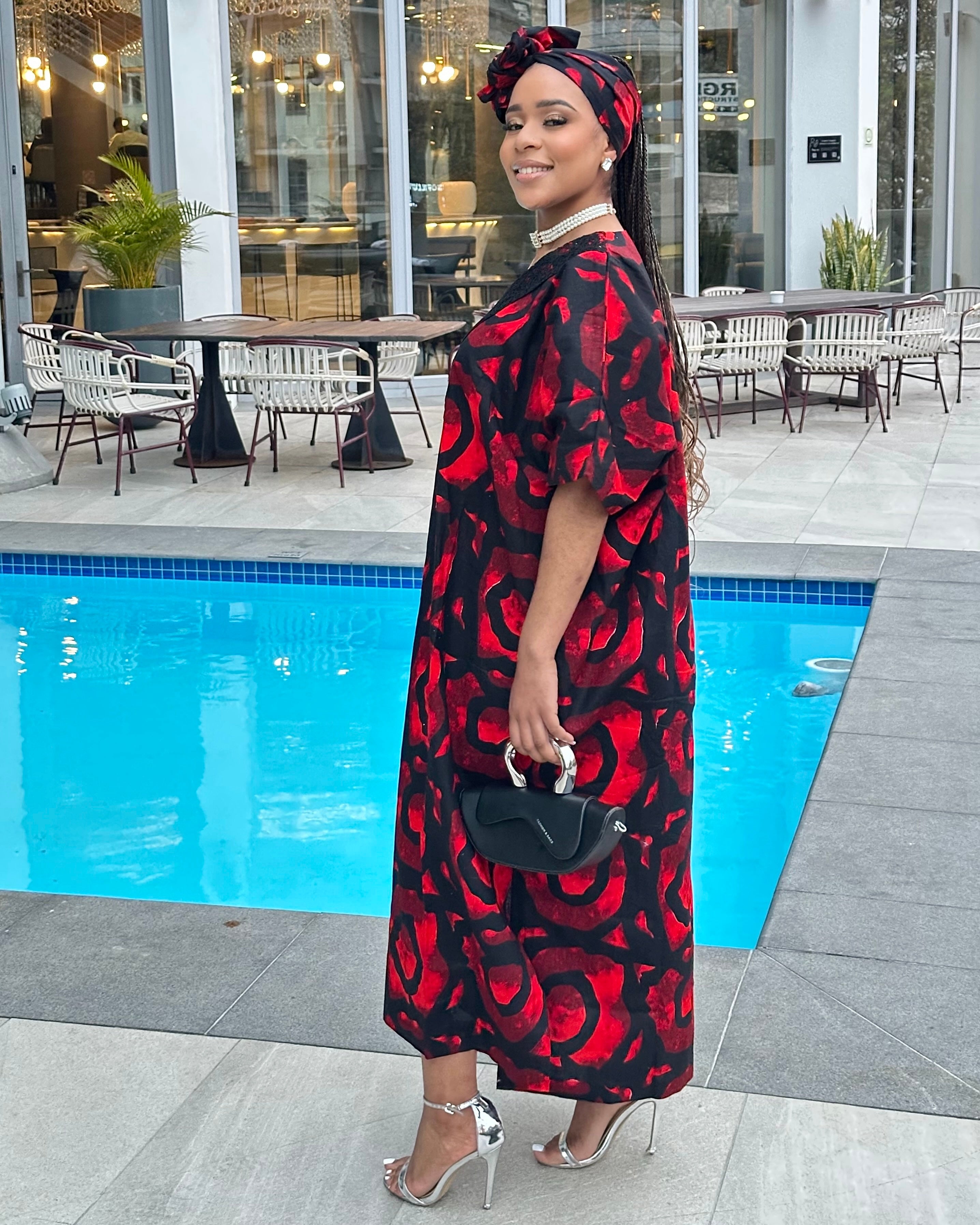 Red Elegance Boubou