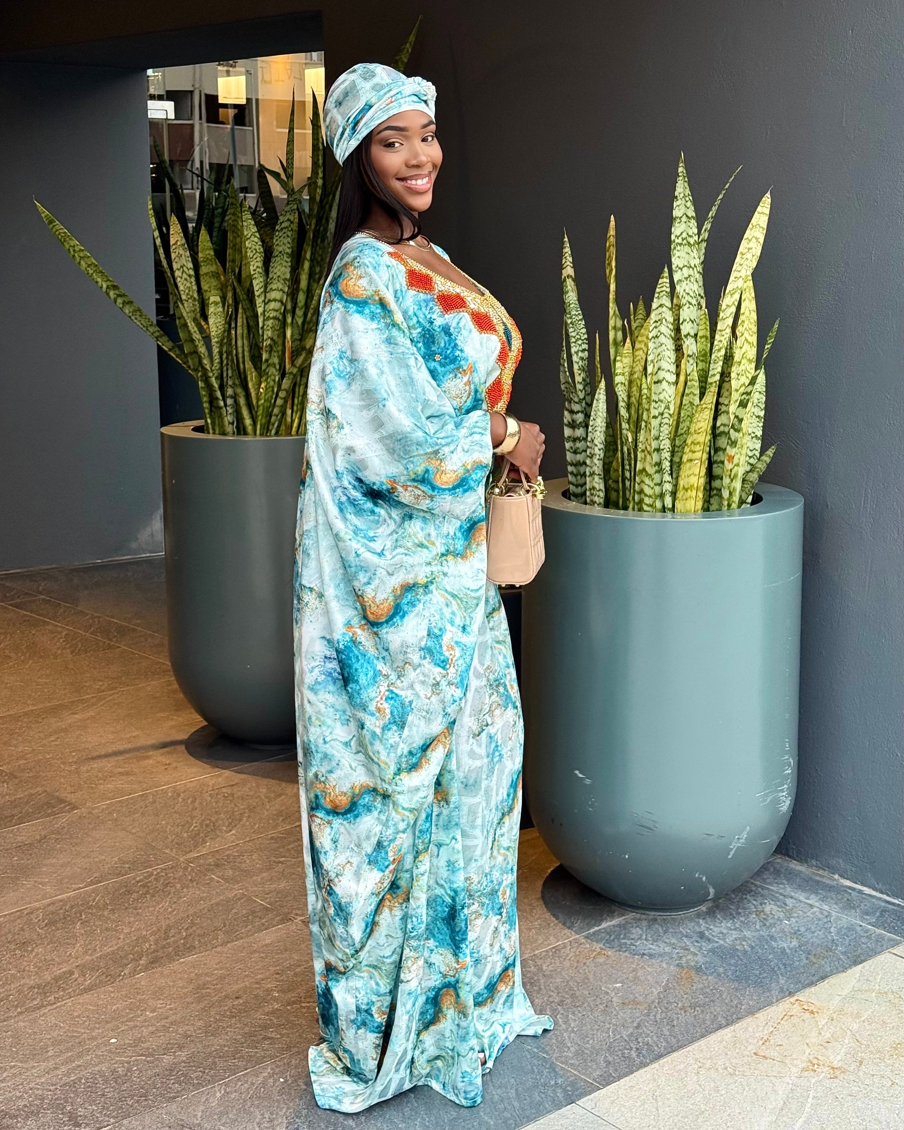 Marble Print Luxury Bubu