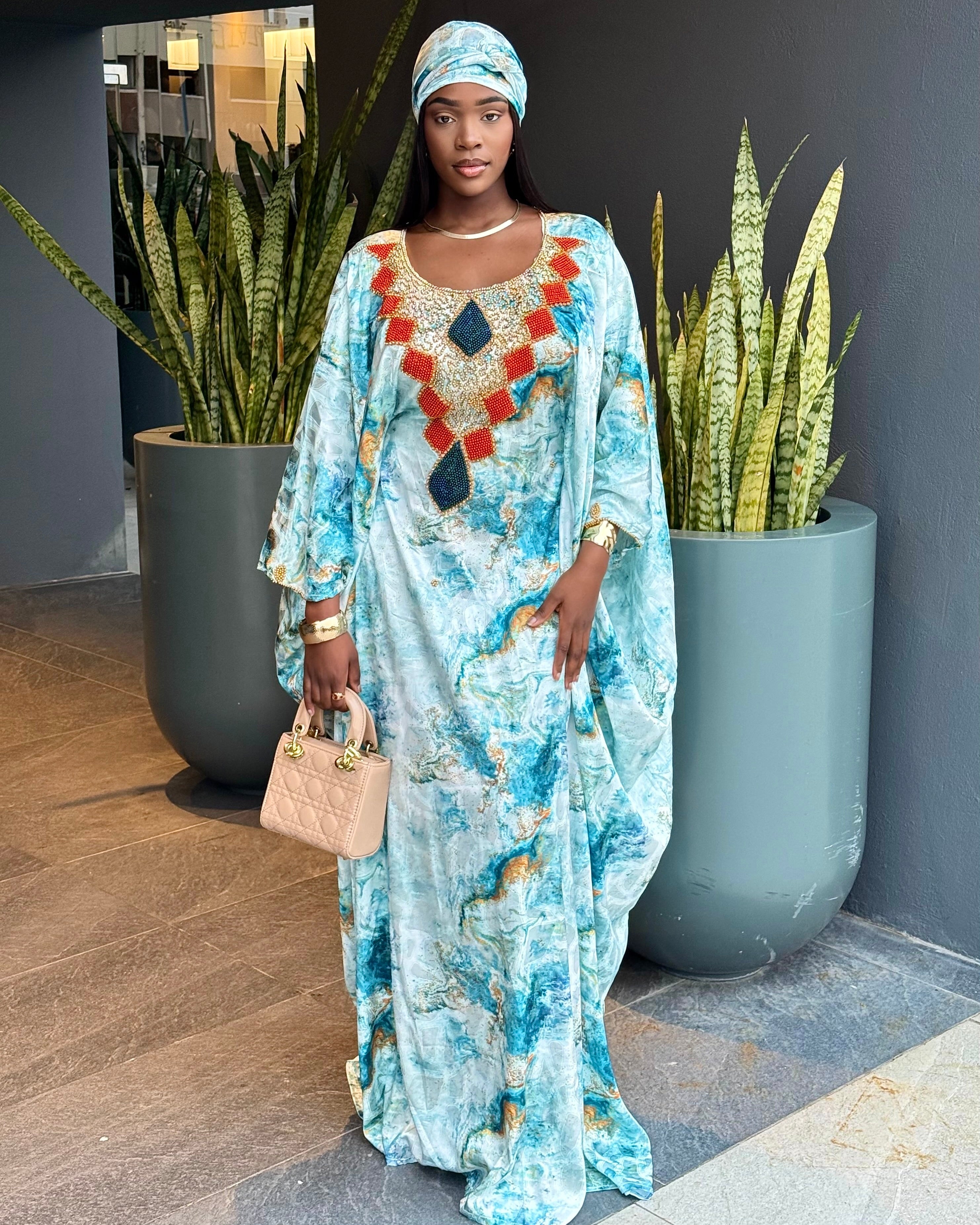 Marble Print Luxury Bubu
