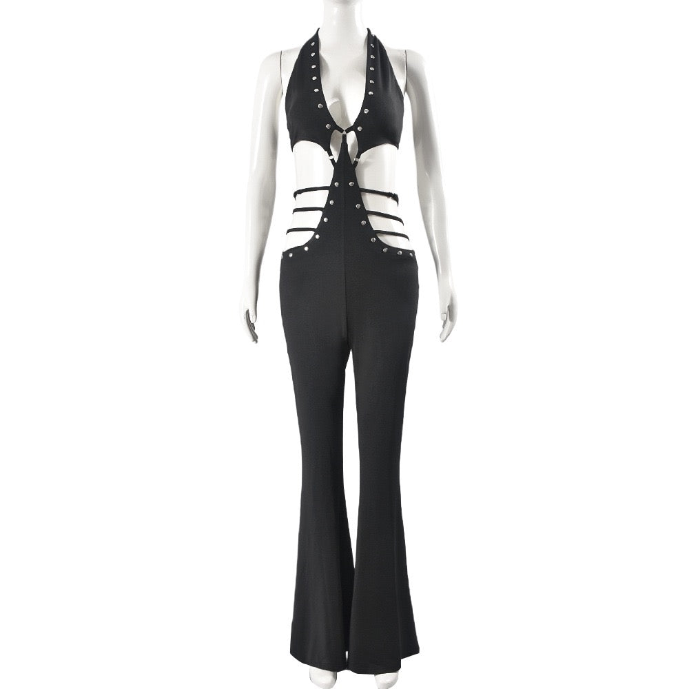 Viper Lace-Up Jumpsuit