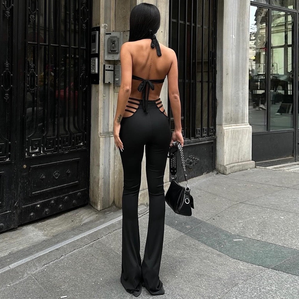 Viper Lace-Up Jumpsuit