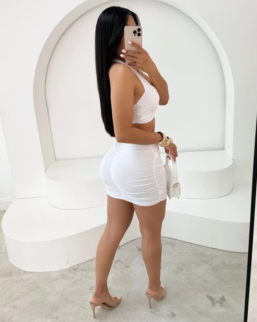 Selena Heart Cut-Out Skirt Set