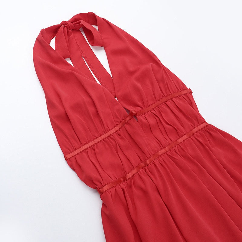 Sasha Halter Cutout Mini Dress