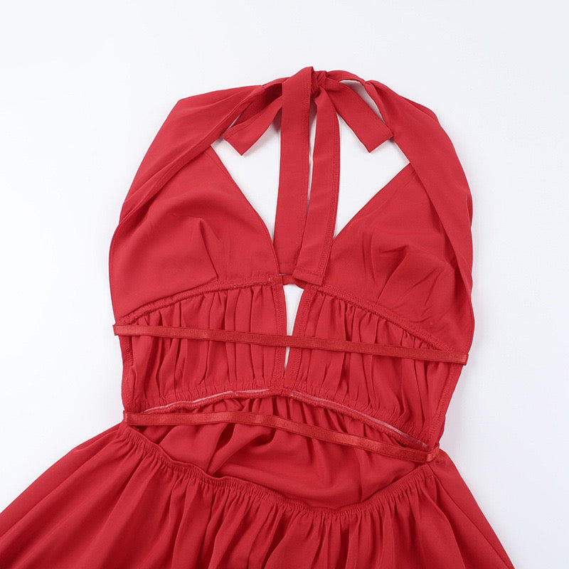 Sasha Halter Cutout Mini Dress