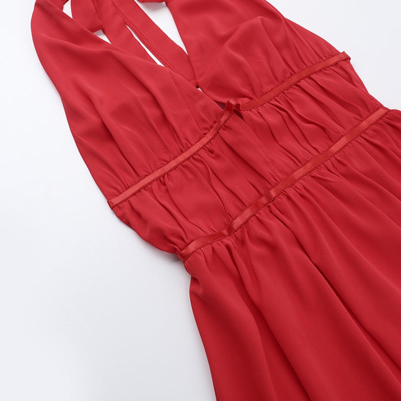 Sasha Halter Cutout Mini Dress