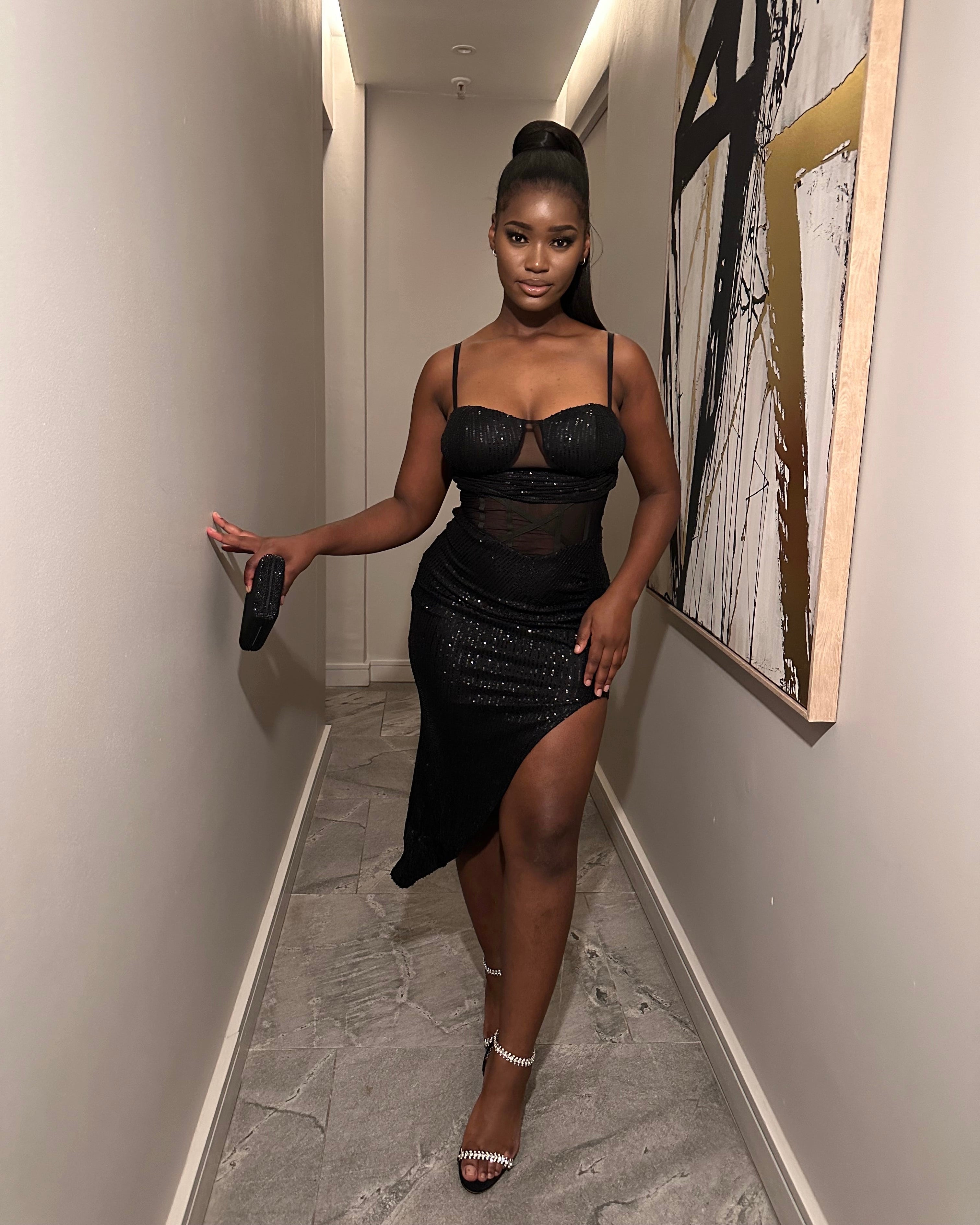 Carmen Glam Midi Dress