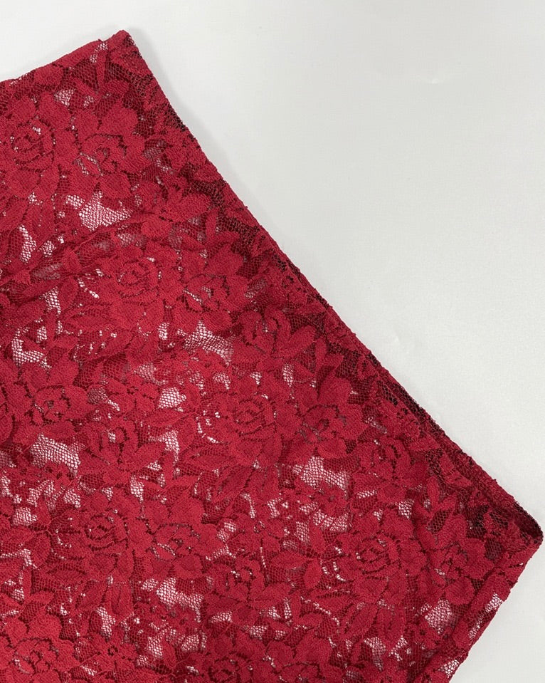 Emmerie Draped Lace Cut-Out Maxi Gown