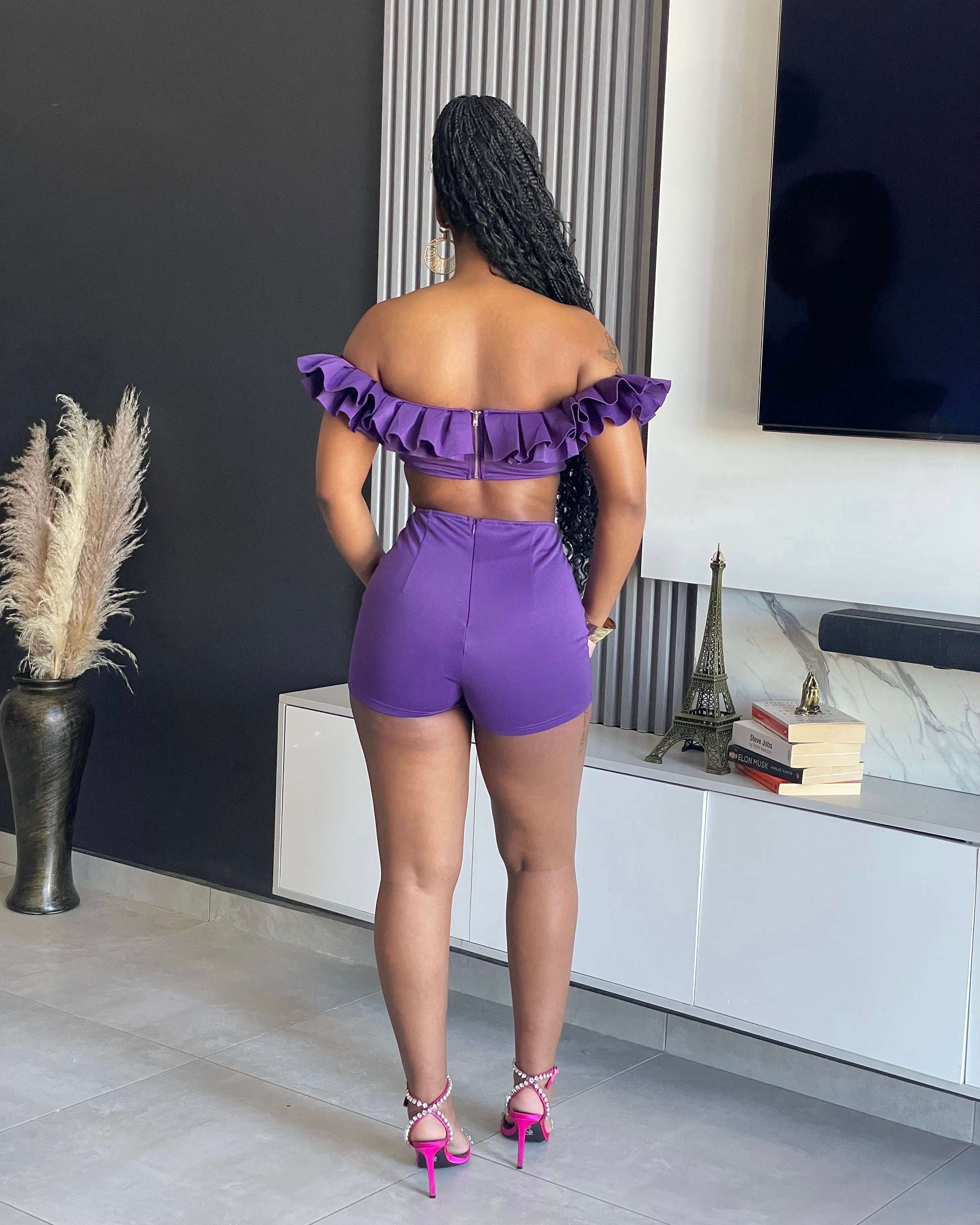 May Ruffle Short Set