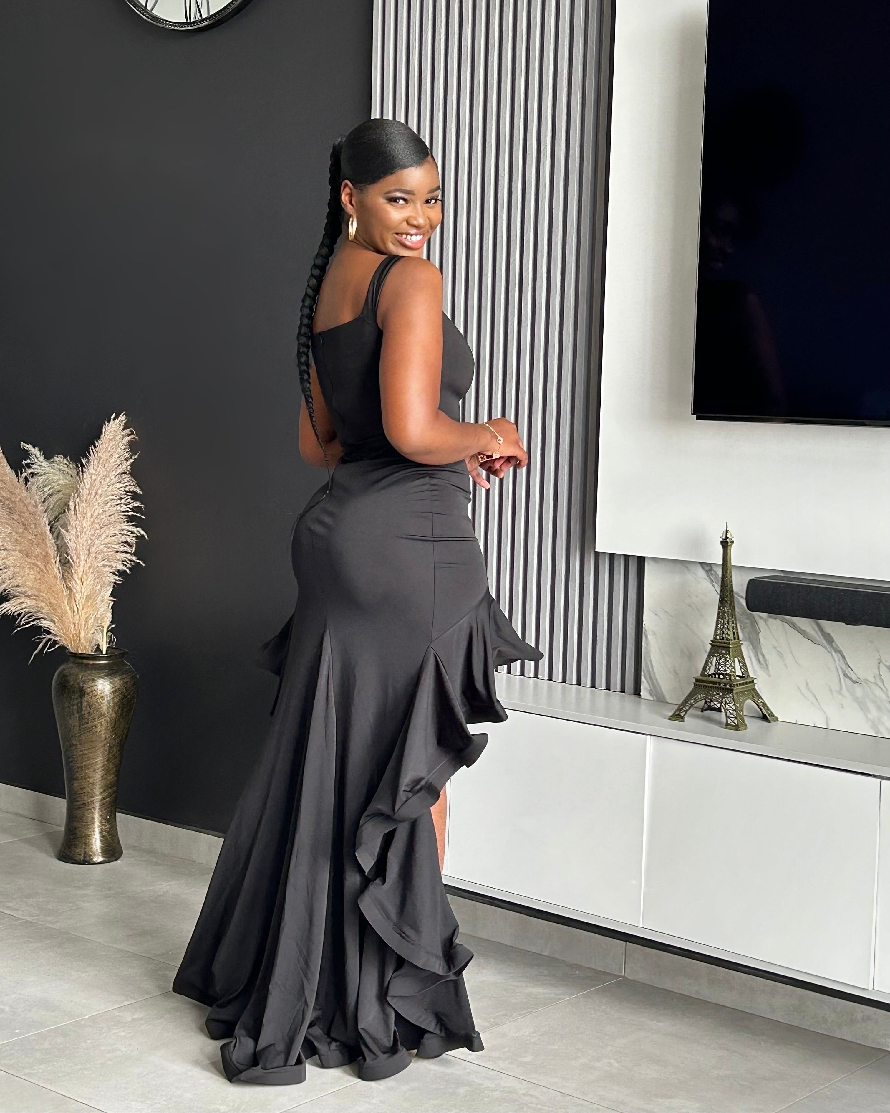 It’s Giving Ruffle Maxi Dress